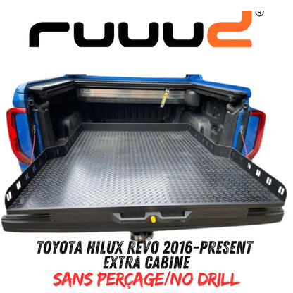 Plateau Coulissant RUUUD Toyota Hilux Revo 2016+ Extra Cab | Installation Sans Perçage - Toyota Hilux 2016+