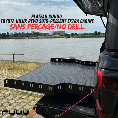 Plateau Coulissant RUUUD Toyota Hilux Revo 2016+ Extra Cab | Installation Sans Perçage - Toyota Hilux 2016+