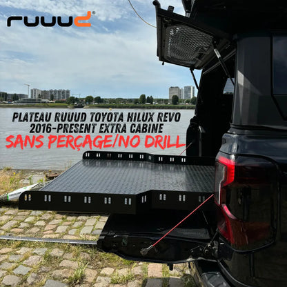 Plateau Coulissant RUUUD Toyota Hilux Revo 2016+ Extra Cab | Installation Sans Perçage - Toyota Hilux 2016+