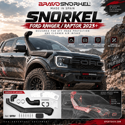 Snorkel Ford Ranger Raptor 2023 à Présent 3.0L PETROL - BRAVO SNORKEL Xperts 4x4