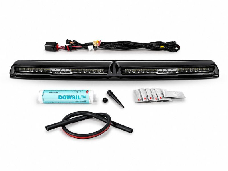 Supports de toit Ford Ranger & VW Amarok (23+) avec 2x Glide-18, noir LAZER LAMPS Xperts 4x4