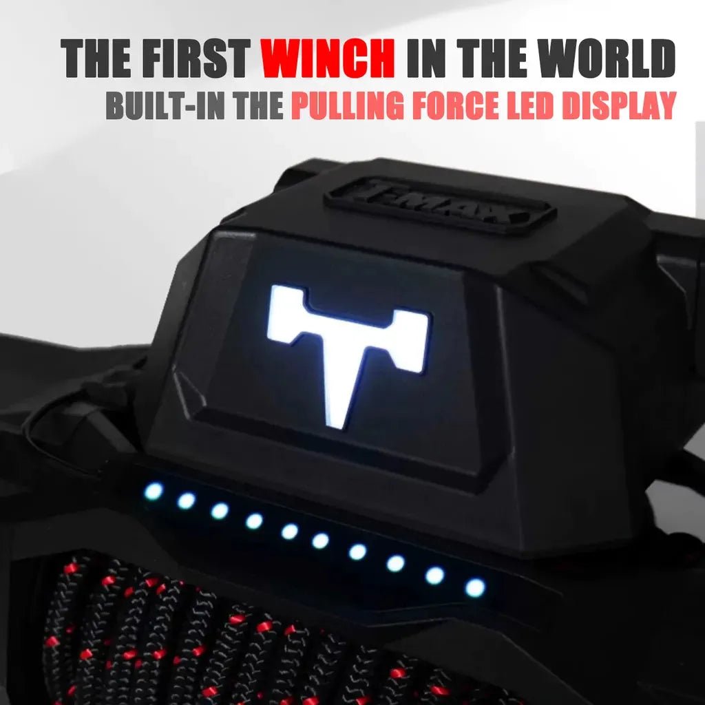 Treuil T-MAX EWI13000S TITAN FORCE VIEW | 5.9T | Câble Synthétique | 12V - BYD Shark 2024+