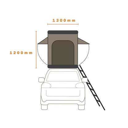 Tente de toit rigide Ridgeback HighRize 1250 DARCHE