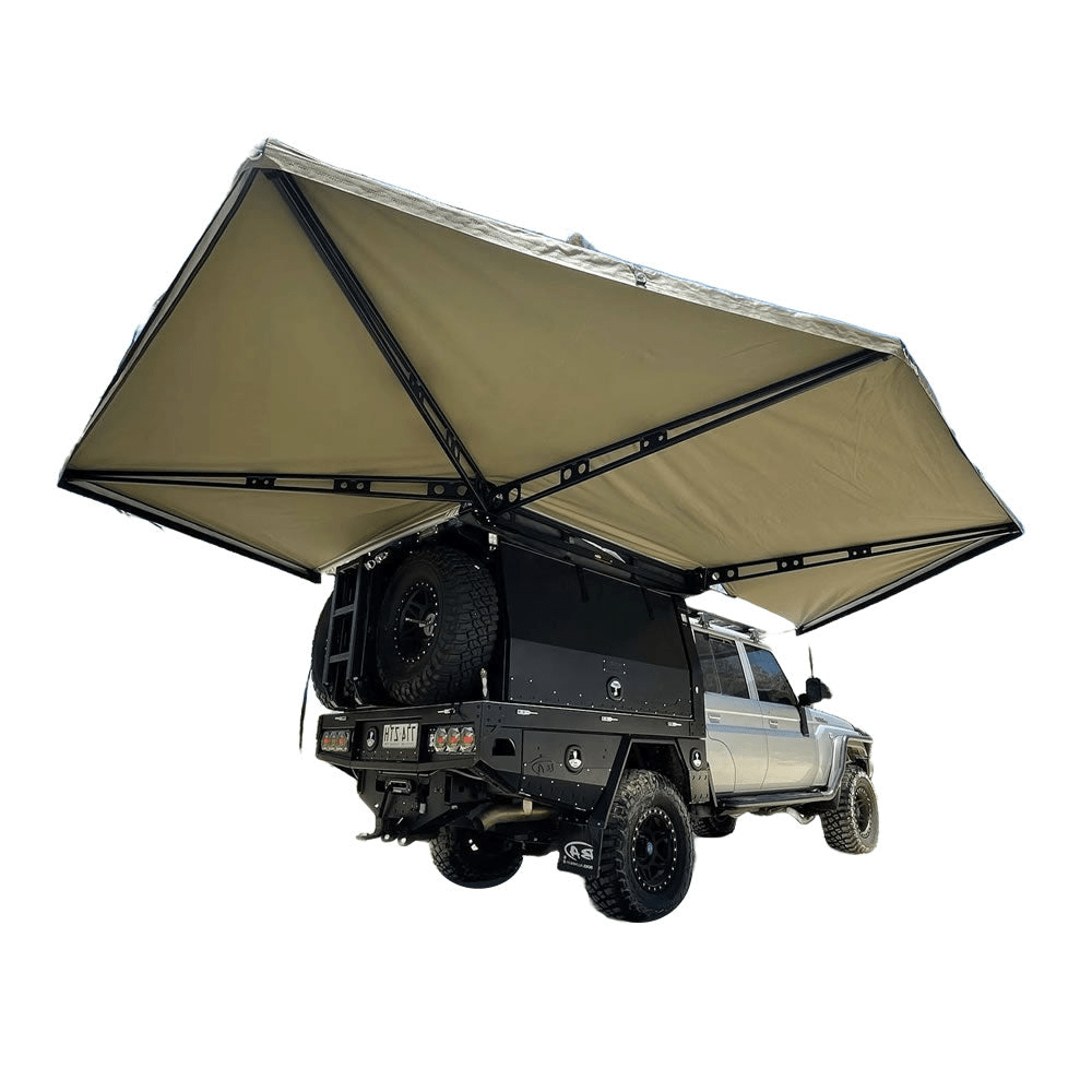 Auvent 270° XT MAX The Bush Company – Auto-Portant 4x4 - BYD Shark 2024+