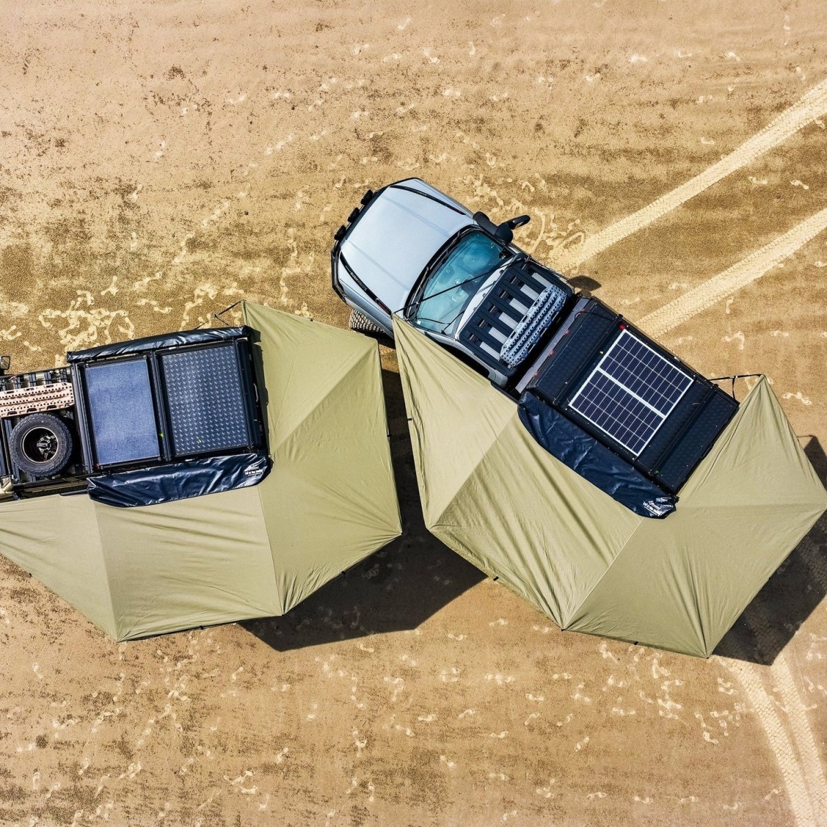 Auvent 270° XT MAX The Bush Company – Auto-Portant 4x4 - BYD Shark 2024+