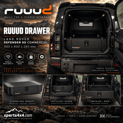 Tiroir RUUUD Defender 90 Commercial (980 x 800 x 265mm) Xperts 4x4