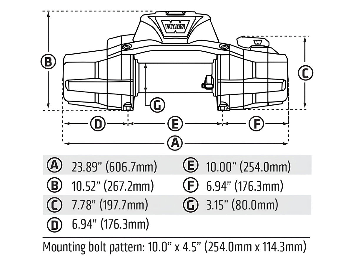 Treuil Warn Zeon XD12S 5.4T | Corde Synthétique & Sans Fil - BYD Shark 2024+