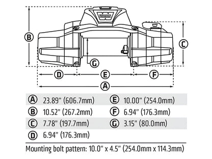 Treuil Warn Zeon XD12S 5.4T | Corde Synthétique & Sans Fil - BYD Shark 2024+