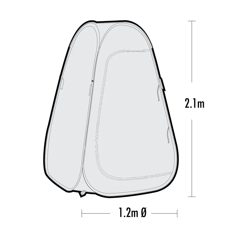 Cabine de Douche Exterieur | Deluxe Speedy 120 x 210cm - BYD Shark 2024+