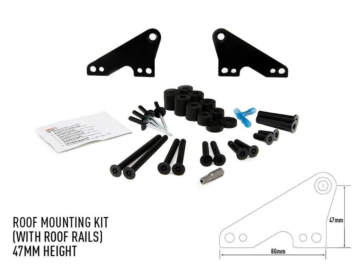 Toit rail Kit de montage- 47mm LAZER LAMPS - BYD Shark 2024+