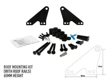 Toit rail Kit de montage- 65mm LAZER LAMPS - BYD Shark 2024+