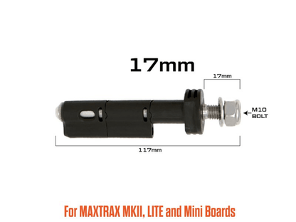Fixation rapide Maxtrax MKII - Set de 4 pièces - Longueur filetage 17mm - BYD Shark 2024+