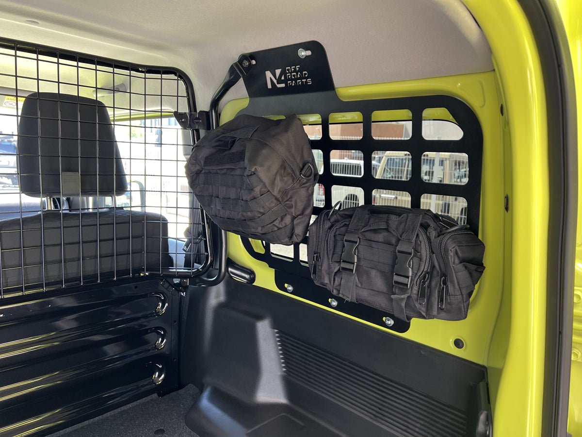 Kit supports accessoires MOLLE intérieur vitres arrière Suzuki Jimny 2018+ N4-Offroad - Suzuki Jimny 2018+