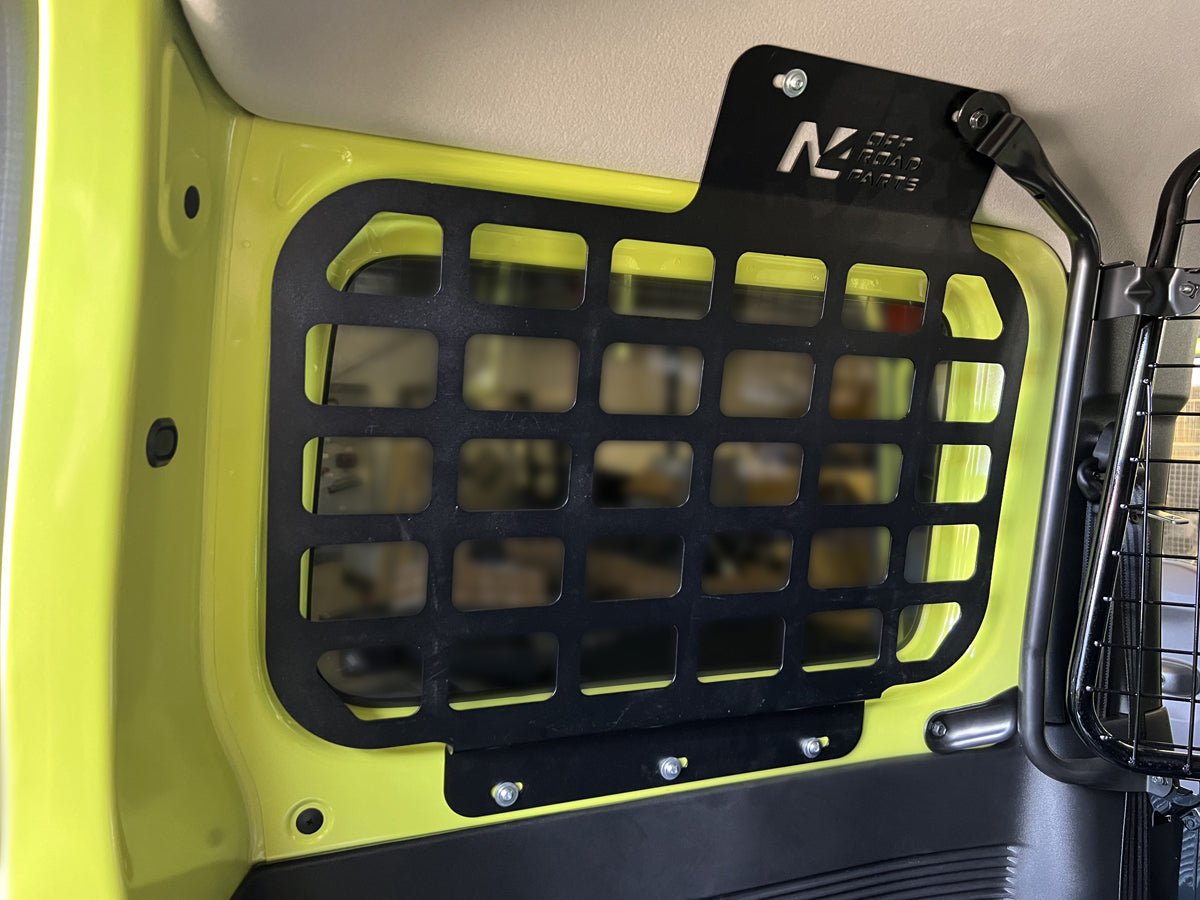 Kit supports accessoires MOLLE intérieur vitres arrière Suzuki Jimny 2018+ N4-Offroad - Suzuki Jimny 2018+