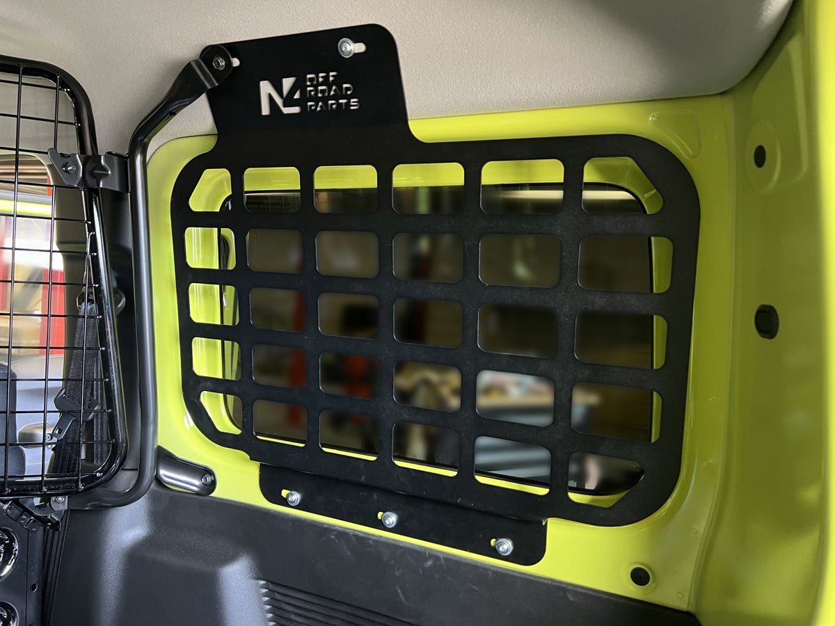 Kit supports accessoires MOLLE intérieur vitres arrière Suzuki Jimny 2018+ N4-Offroad - Suzuki Jimny 2018+