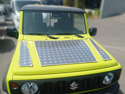 Protection capot aluminium strié 2mm Suzuki Jimny 2018+ N4-Offroad - Suzuki Jimny 2018+