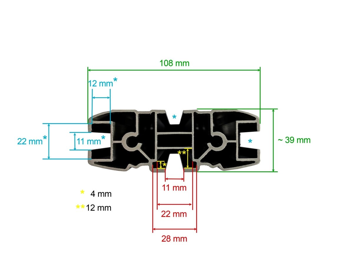Barre de Toit Reconn-Deck Aluminium - Ultra Résistante - RHINO-RACK - Ford Ranger PHEV 2025+