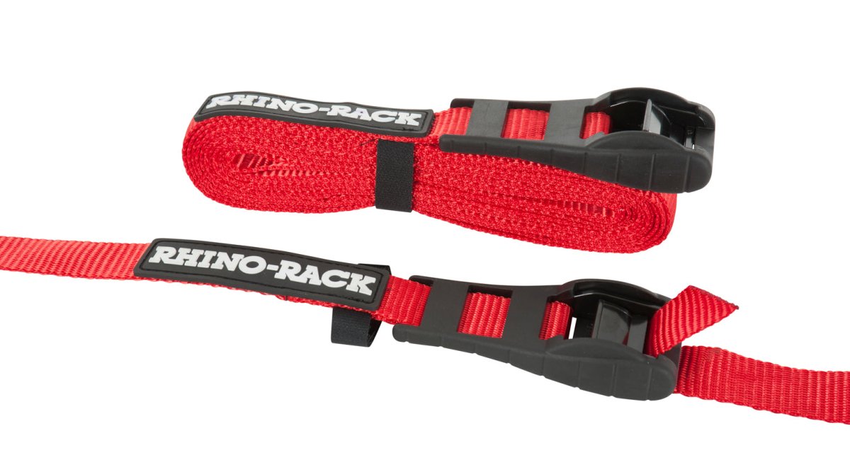 Paire sangles à came rouge 4.5m - RHINO-RACK - BYD Shark 2024+