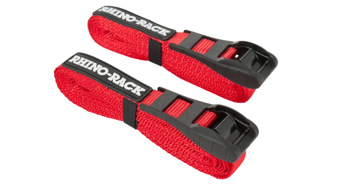 Paire sangles à came rouge 4.5m - RHINO-RACK - BYD Shark 2024+