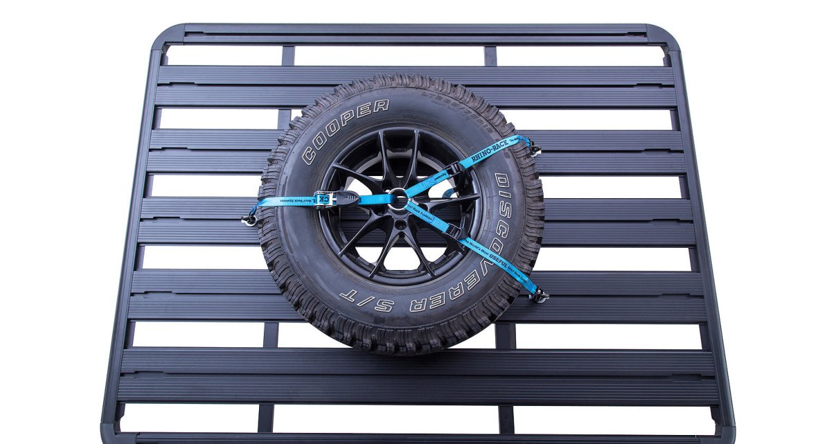 Porte roue pour galerie pioneer (par sangle) - RHINO-RACK - BYD Shark 2024+