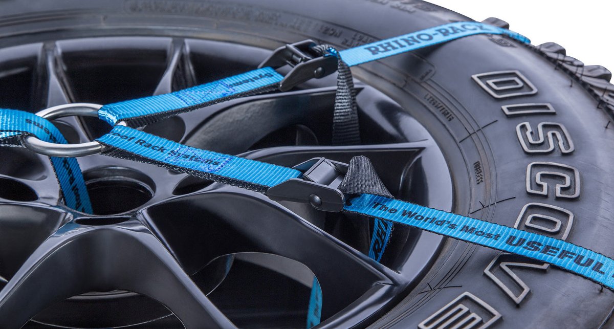 Porte roue pour galerie pioneer (par sangle) - RHINO-RACK - BYD Shark 2024+