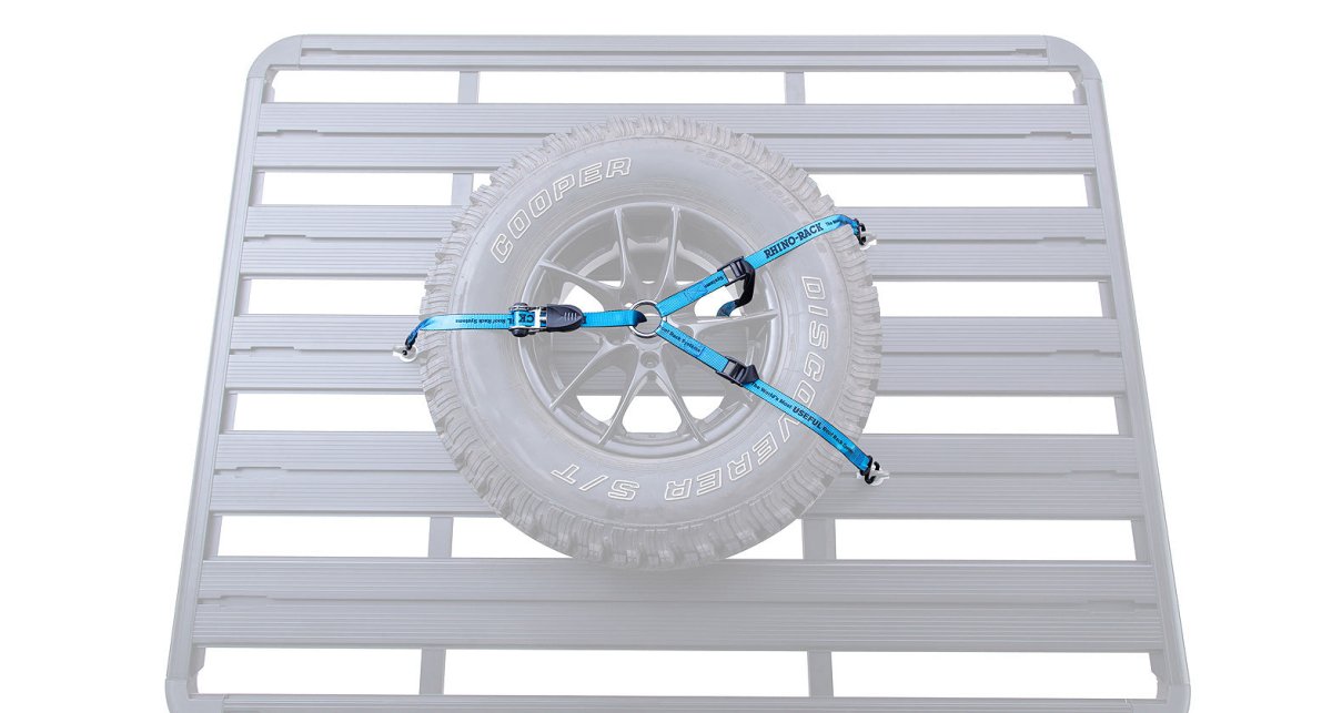 Porte roue pour galerie pioneer (par sangle) - RHINO-RACK - BYD Shark 2024+