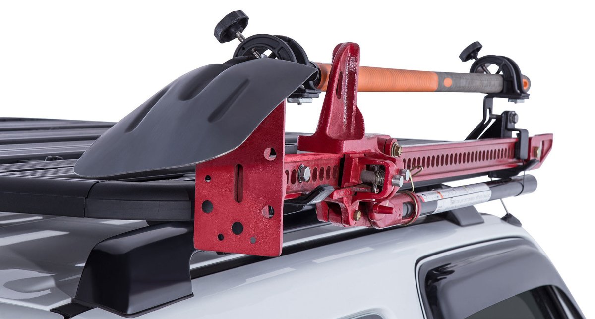 Support pour pelle et cric Hi-Lift sur plateforme Pioneer - RHINO-RACK -
