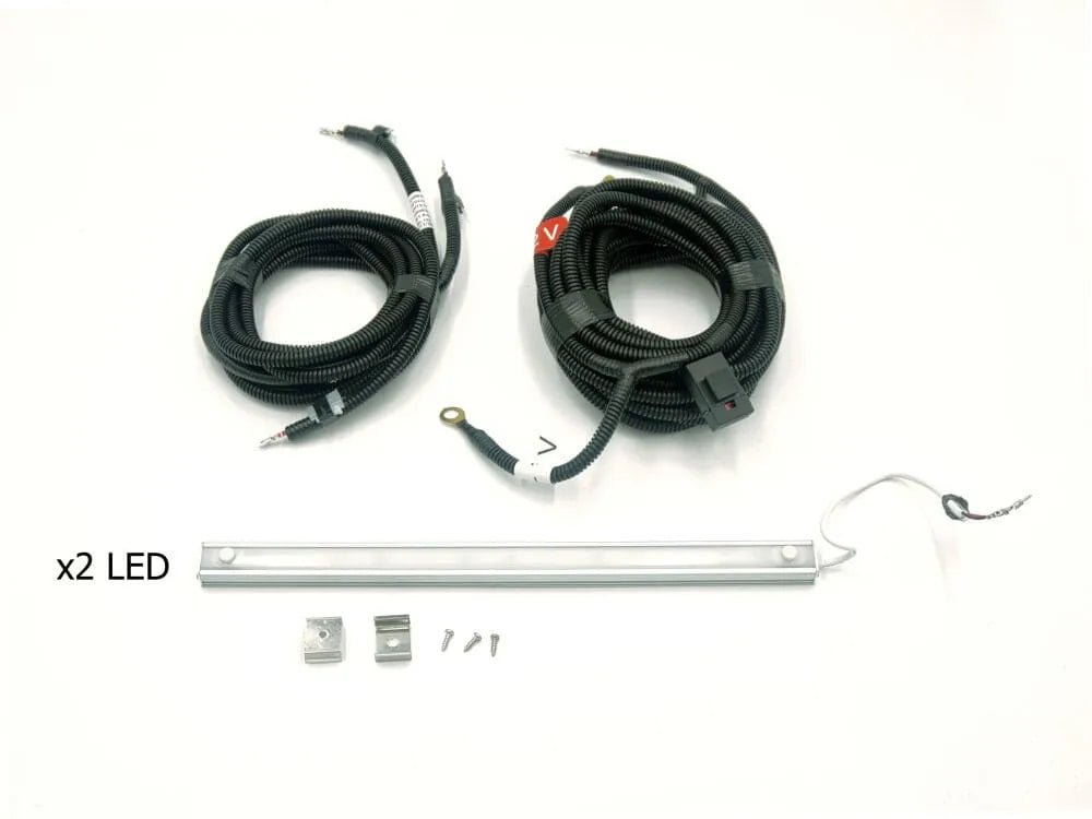 Set 2x Lumieres LED | Eclairage Interieur | Hardtop RSI Smartcap (avec Cables DIY) - Dodge RAM 1500