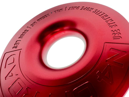 Anneau de treuillage alu 13.5T Ø148mm rouge avec etui N4-Offroad - BYD Shark 2024+