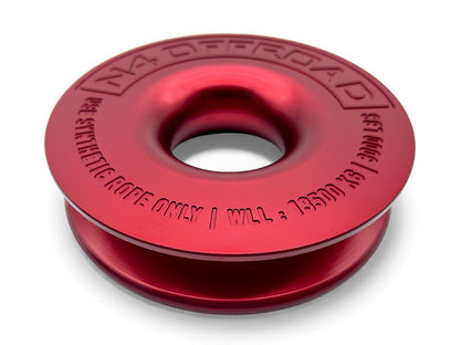 Anneau de treuillage alu 13.5T Ø148mm rouge avec etui N4-Offroad - BYD Shark 2024+