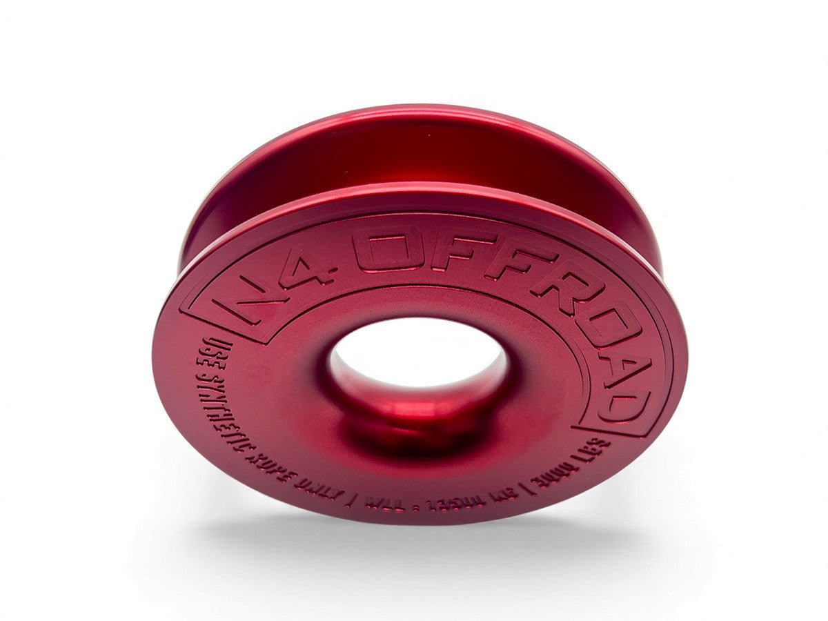 Anneau de treuillage alu 13.5T Ø148mm rouge avec etui N4-Offroad - BYD Shark 2024+