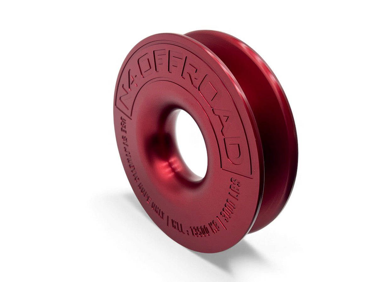 Anneau de treuillage alu 13.5T Ø148mm rouge avec etui N4-Offroad - BYD Shark 2024+