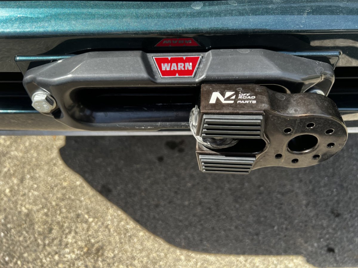 Arrêt de corde 10T alu noir pour manille rigide N4-Offroad - BYD Shark 2024+