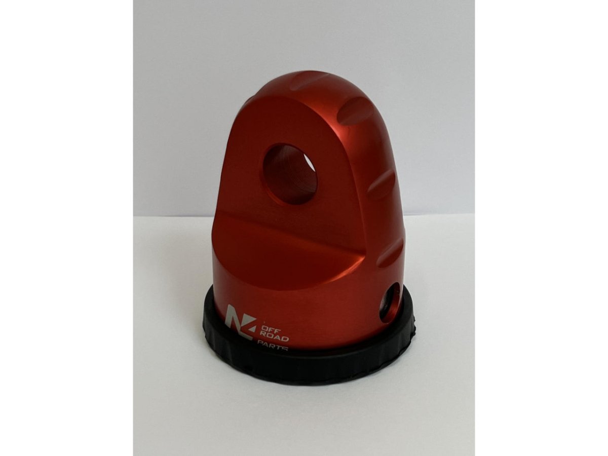 Arrêt de corde 8T en aluminium anodisé rouge pour fixation manille N4-Offroad - BYD Shark 2024+
