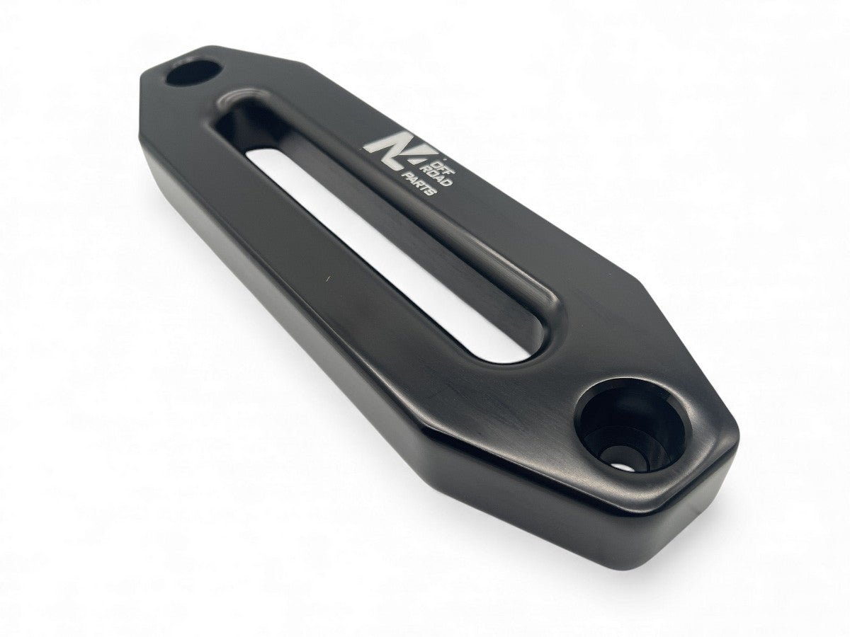 Ecubier aluminium noir pour corde de treuil synthétique N4-Offroad - BYD Shark 2024+
