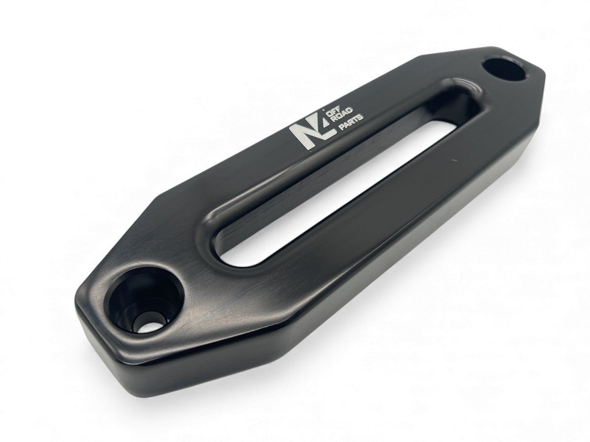Ecubier aluminium noir pour corde de treuil synthétique N4-Offroad - BYD Shark 2024+