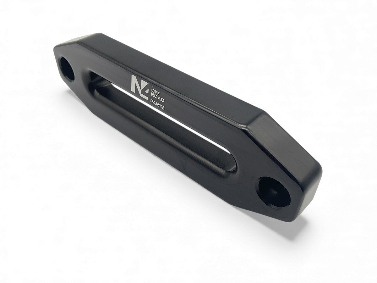Ecubier aluminium noir pour corde de treuil synthétique N4-Offroad - BYD Shark 2024+