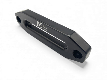 Ecubier aluminium noir pour corde de treuil synthétique N4-Offroad - BYD Shark 2024+