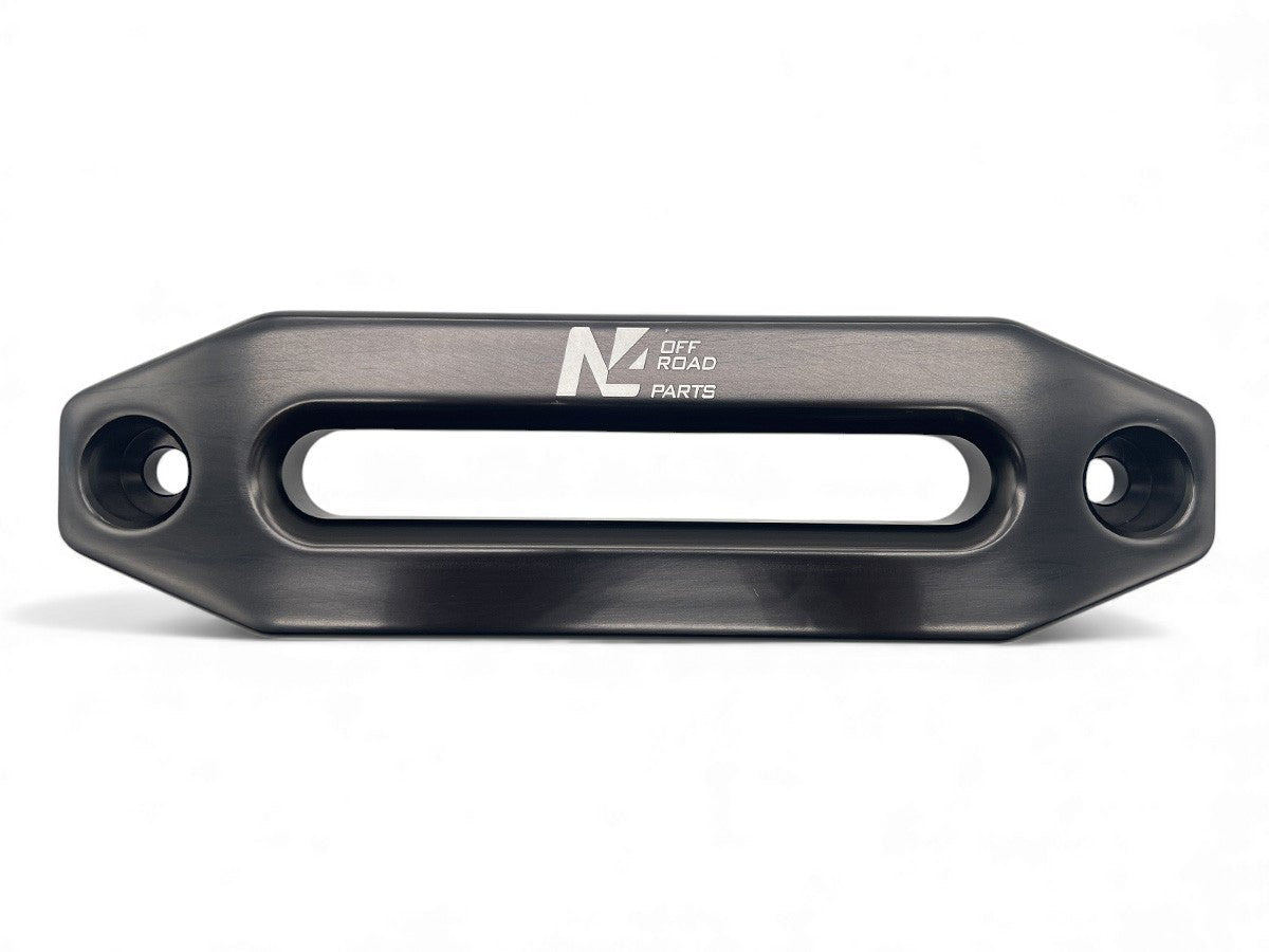 Ecubier aluminium noir pour corde de treuil synthétique N4-Offroad - BYD Shark 2024+
