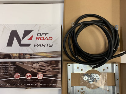 Kit support spécifique de fixation déport 3 mètres pour boitier relais de treuil Warn VR Evo Zeon Tabor N4-Offroad - BYD Shark 2024+