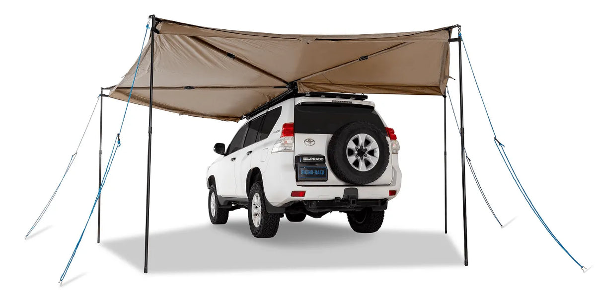 Auvent circulaire 270° Batwing 2.5m (version gauche) - avec fixations STOW IT - RHINO-RACK - BYD Shark 2024+