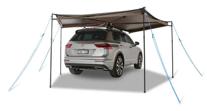 Auvent circulaire 270° Batwing Compact 2m (version droite) - avec fixations STOW IT - RHINO-RACK - BYD Shark 2024+