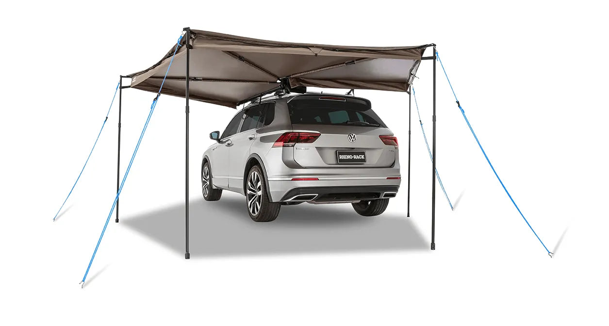 Auvent circulaire 270° Batwing Compact 2m (version gauche) - avec fixations STOW IT - RHINO-RACK - BYD Shark 2024+
