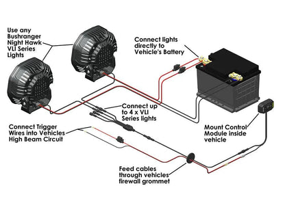 Faisceau Electrique pour LED Bushranger Night Hawk Series SR - BYD Shark 2024+