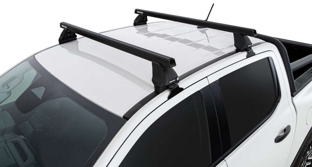 Kit 2 barres de toit Heavy Duty noire 1250mm série 2500 Ford Ranger/Raptor 2012-2022 - RHINO-RACK - Ford Ranger 2012-2022