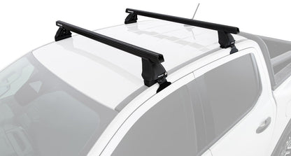 Kit 2 barres de toit Heavy Duty noire 1250mm série 2500 Ford Ranger/Raptor 2012-2022 - RHINO-RACK - Ford Ranger 2012-2022