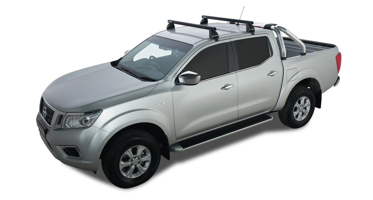Kit 2 barres de toit Heavy Duty noire 1250mm série 2500 Nissan Navara NP300 2015-2021 - RHINO-RACK - Nissan Navara D23