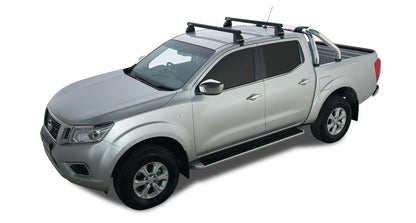 Kit 2 barres de toit Heavy Duty noire 1250mm série 2500 Nissan Navara NP300 2015-2021 - RHINO-RACK - Nissan Navara D23