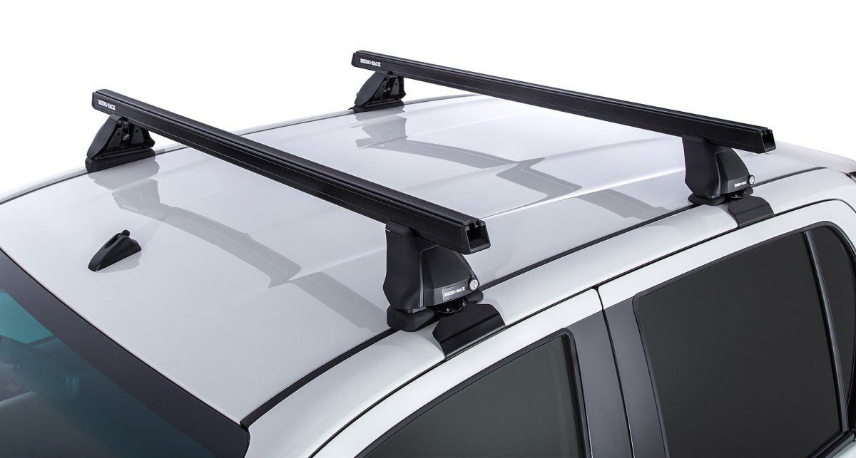 Kit 2 barres de toit Heavy Duty noire 1250mm série 2500 Toyota Hilux Revo 2015+ - RHINO-RACK - Toyota Hilux 2016+