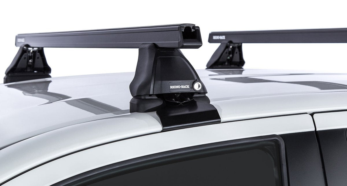 Kit 2 barres de toit Heavy Duty noire 1250mm série 2500 Toyota Hilux Revo 2015+ - RHINO-RACK - Toyota Hilux 2016+